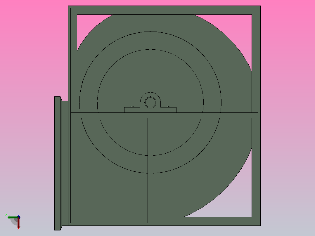 DKF6.3B-0°离心通风机[DKF6.3B-0°]后视图