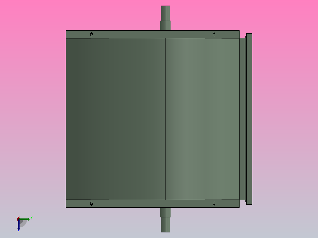 DKF6.3B-0°离心通风机[DKF6.3B-0°]俯视图