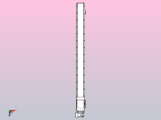 机器人皮带驱动直线轴TPA-GCB-120-P70-L1300-LU-M20-N3俯视缩略图