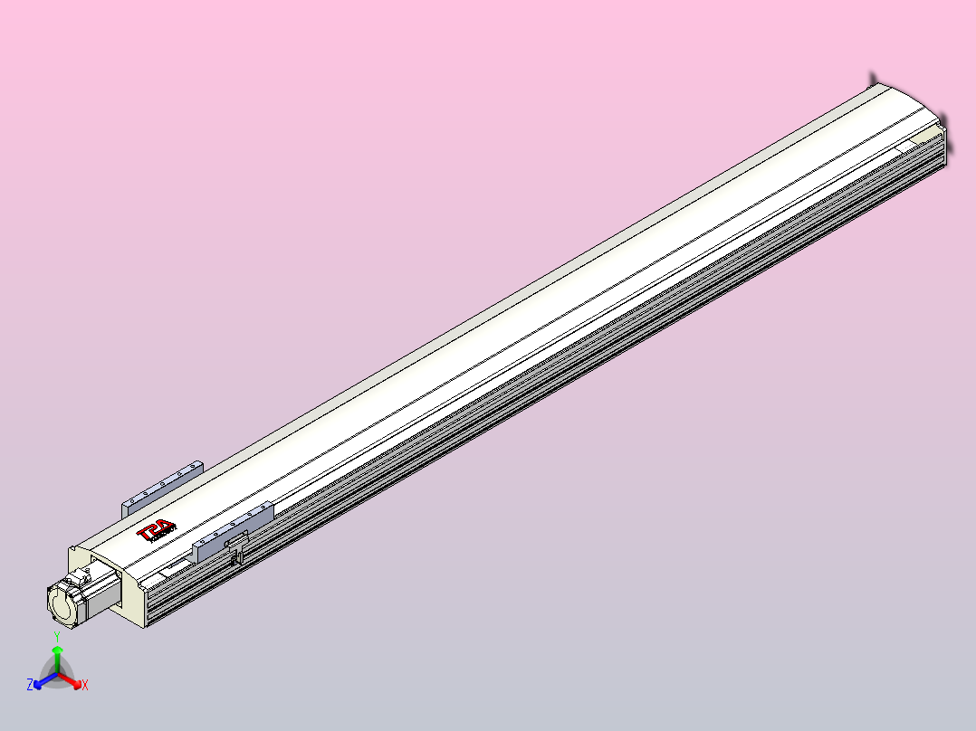 日规模组半封闭丝杆TPA-HNR-202D-2510C-L1700-M-C-P75-N3主视图