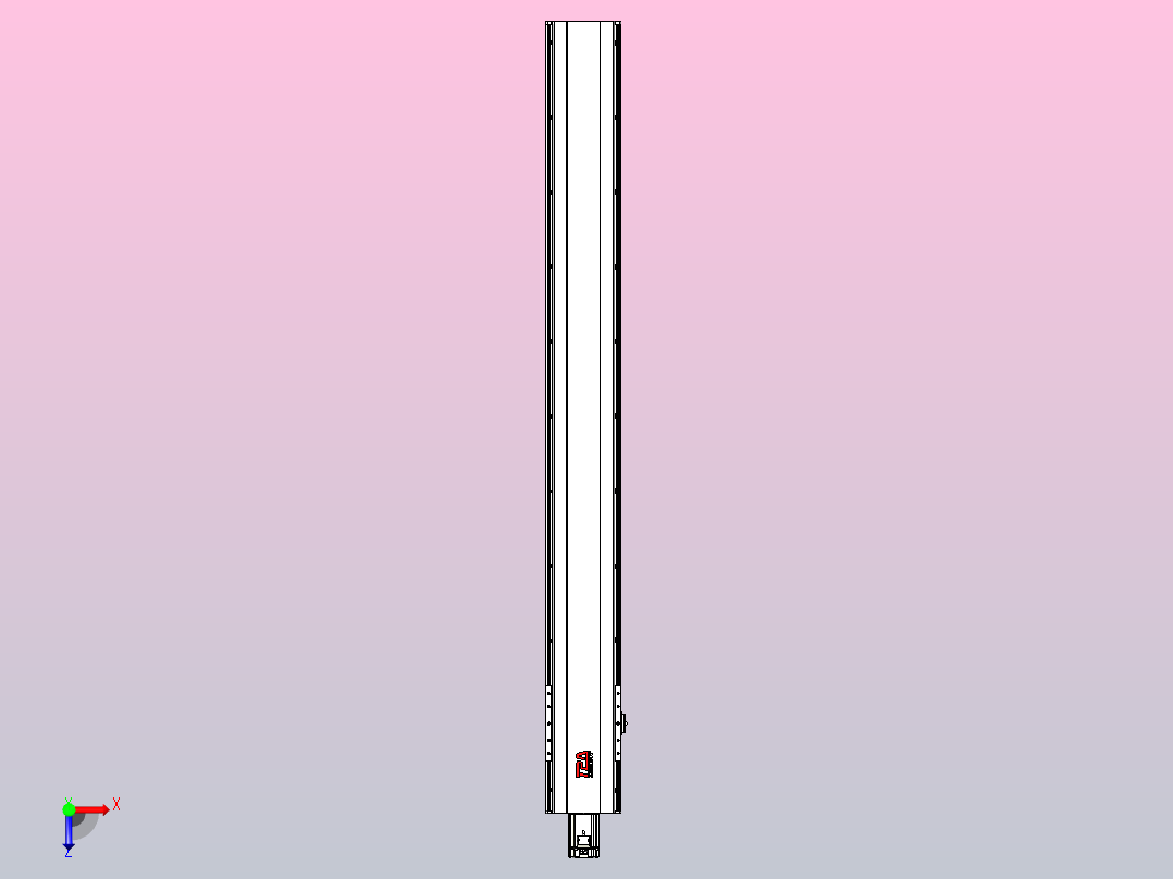 日规模组半封闭丝杆TPA-HNR-202D-2510C-L1700-M-C-P75-N3俯视图