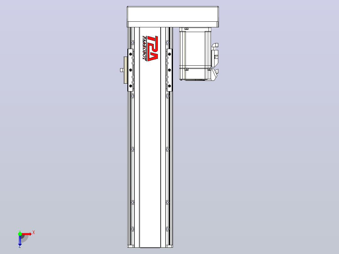 日规模组半封闭丝杆TPA-HNR-85D-1610-C-L250-ML-C-P20-N3俯视图