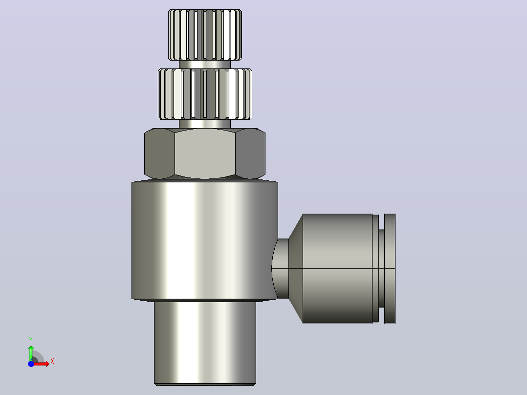 MSE-C(Mini Elbow)塑体插入式管接头[013094202] (2)前视图