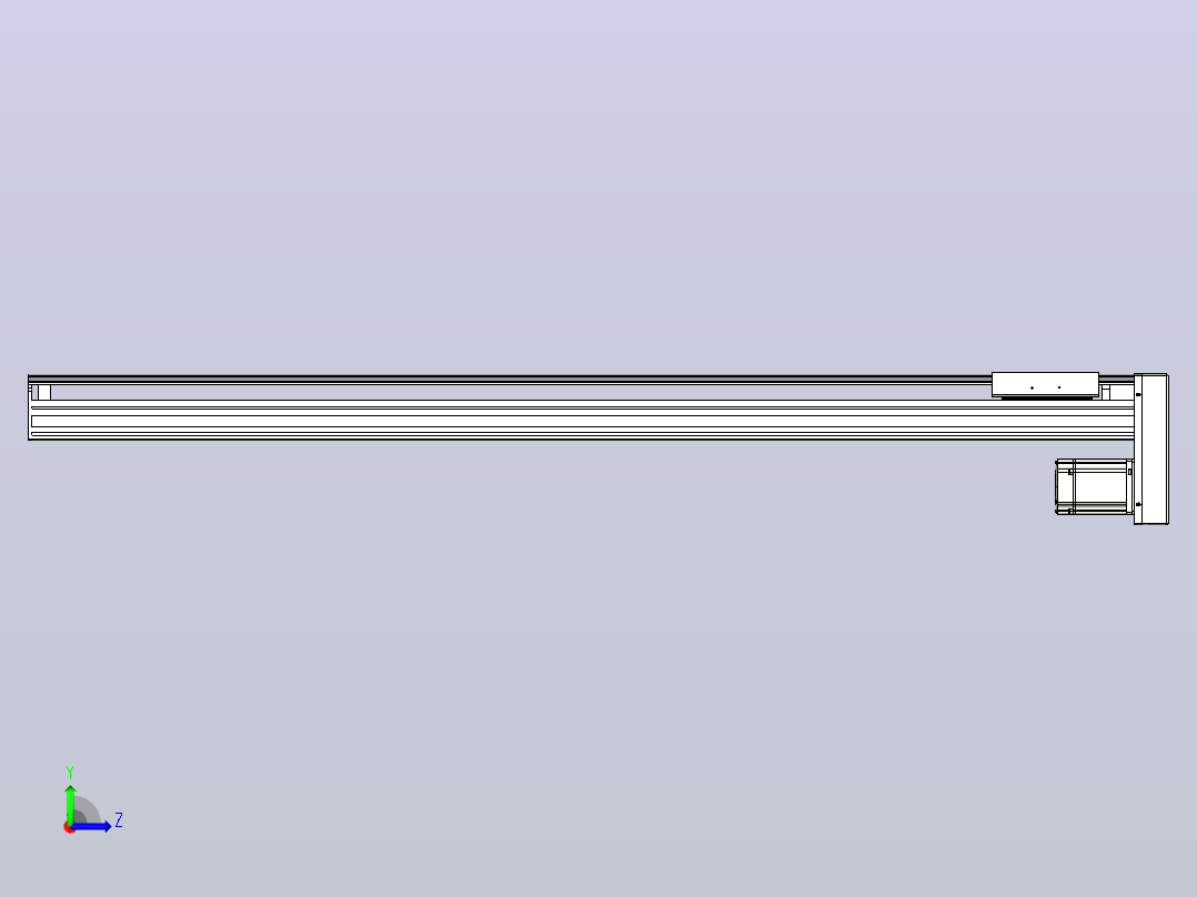 日规模组半封闭丝杆TPA-HNR-175D-2510C-L1350-MP-C-P75-N3左视图