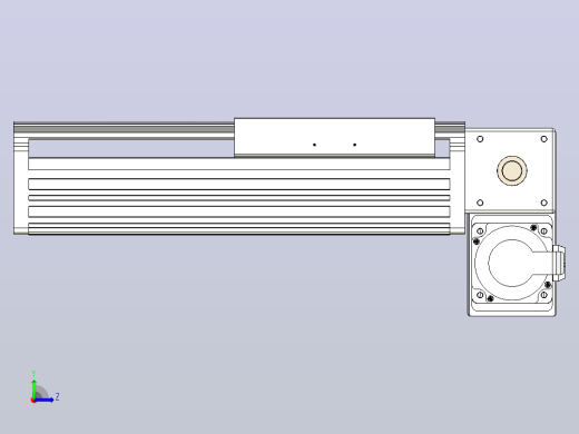 皮带直线轴半封闭可选导轨TPA-HNB-202D-140-L100-RP-Y-P75-N3左视缩略图
