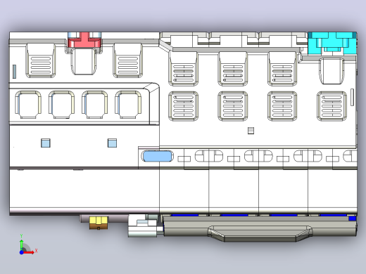 NB1L-40 4P剩余电流动作断路器三维模型202010前视缩略图