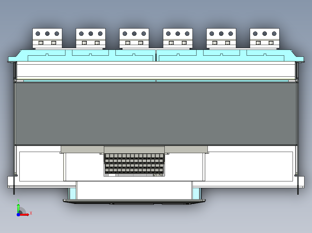 NA8-7500 4000A-5000A 3P 抽屉式 水平接线+门框202409前视图