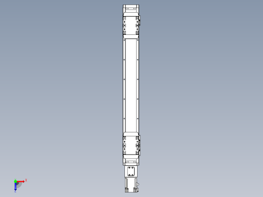滚珠丝杠线性轴TPA-GCRS-80-1610C-L200-M-M20-N3俯视缩略图