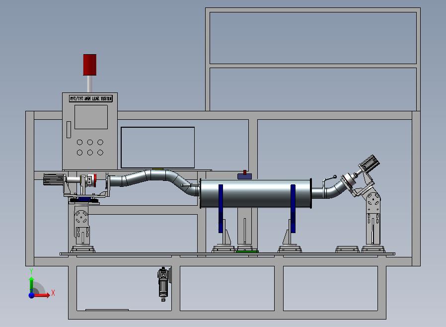汽车生产线夹具前视图