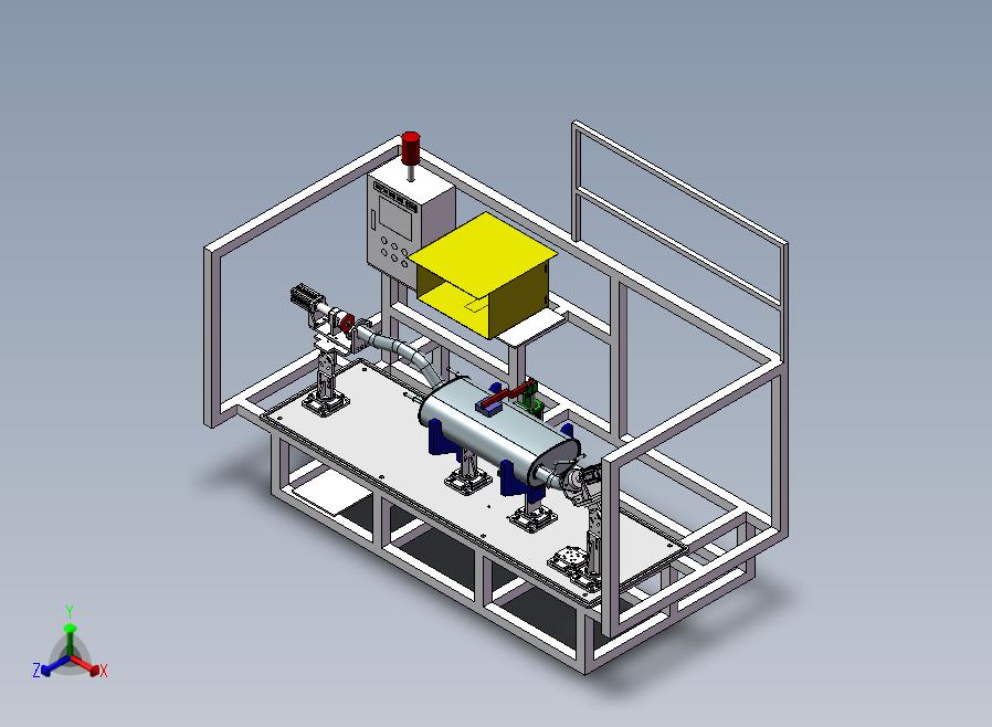 汽车生产线夹具正等轴测图