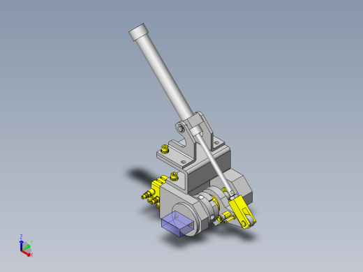 基于气缸的间歇旋转驱动正等轴测缩略图