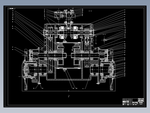 橡胶履带牵引车辆改进设计（机械双功率流转向装置）