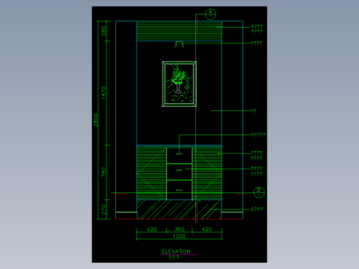 家装类CAD图块(三)-FH01015A
