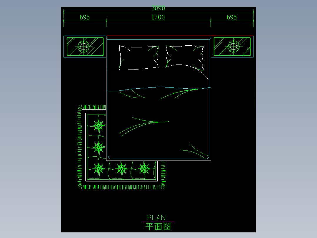 家装类CAD土块(二)--FH01009D