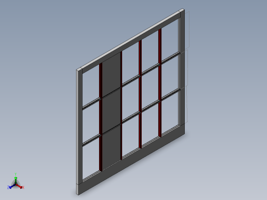solidworks 木制风雨窗正等轴测缩略图