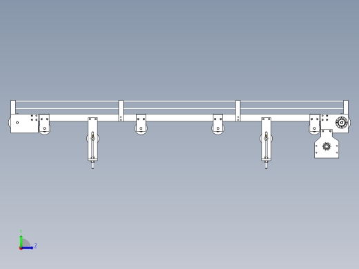 Solidworks带式输送机左视缩略图