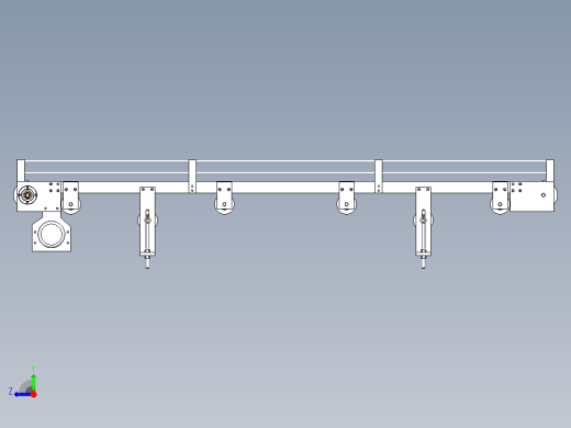 Solidworks带式输送机右视缩略图
