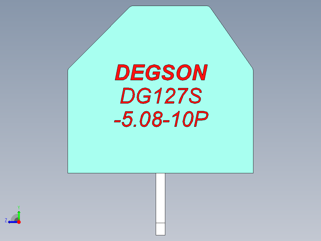 DG127S-5.08-10P-14-00AH右视图