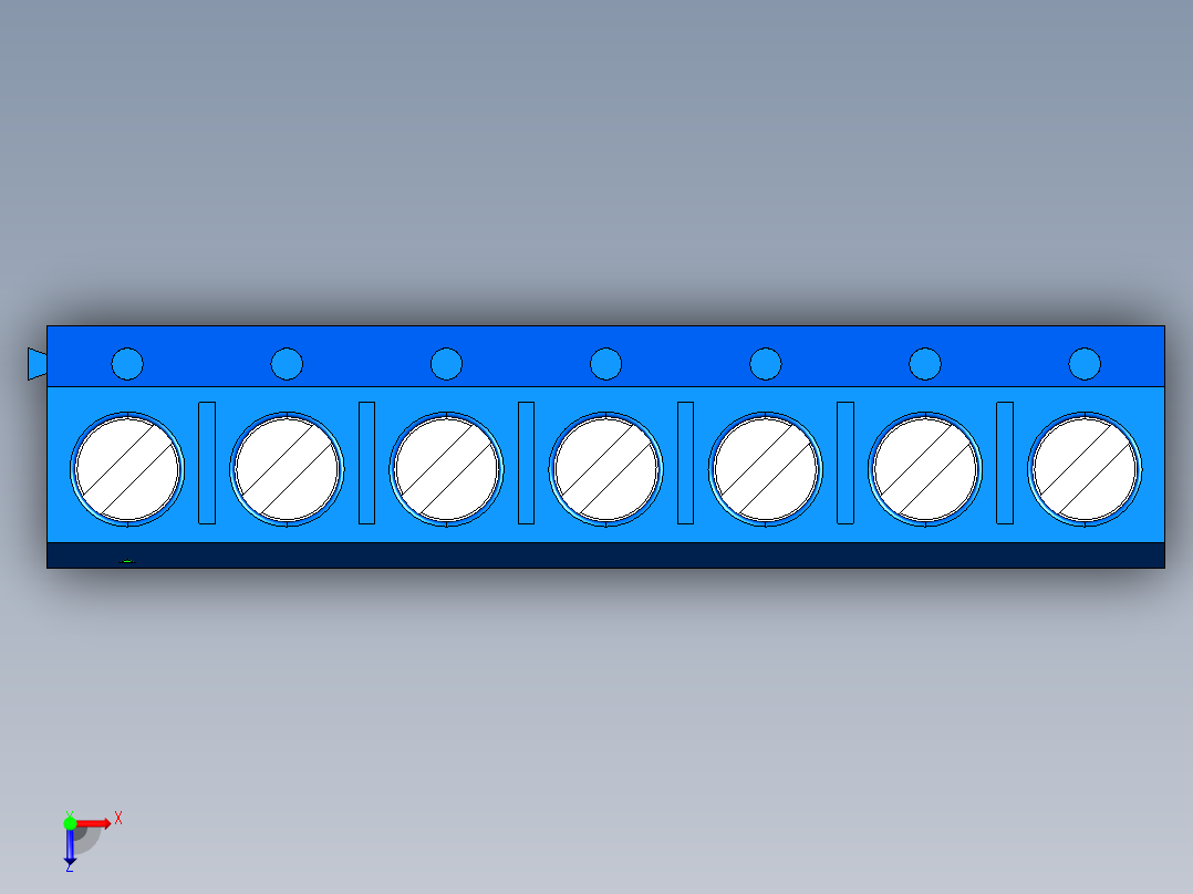 DEGSON DG301 系列 5.0mm 接线端子-DG301-5.0-07P-12-00AH俯视图