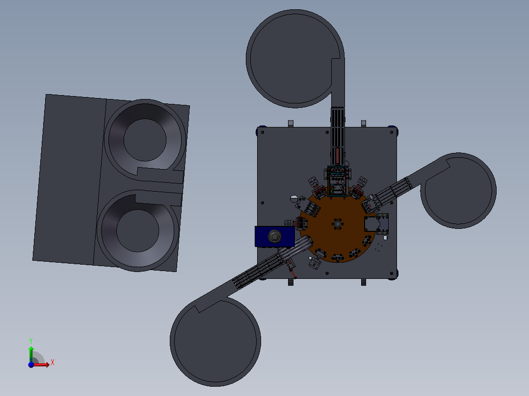 洗发水盖子组装机(STEP)前视图