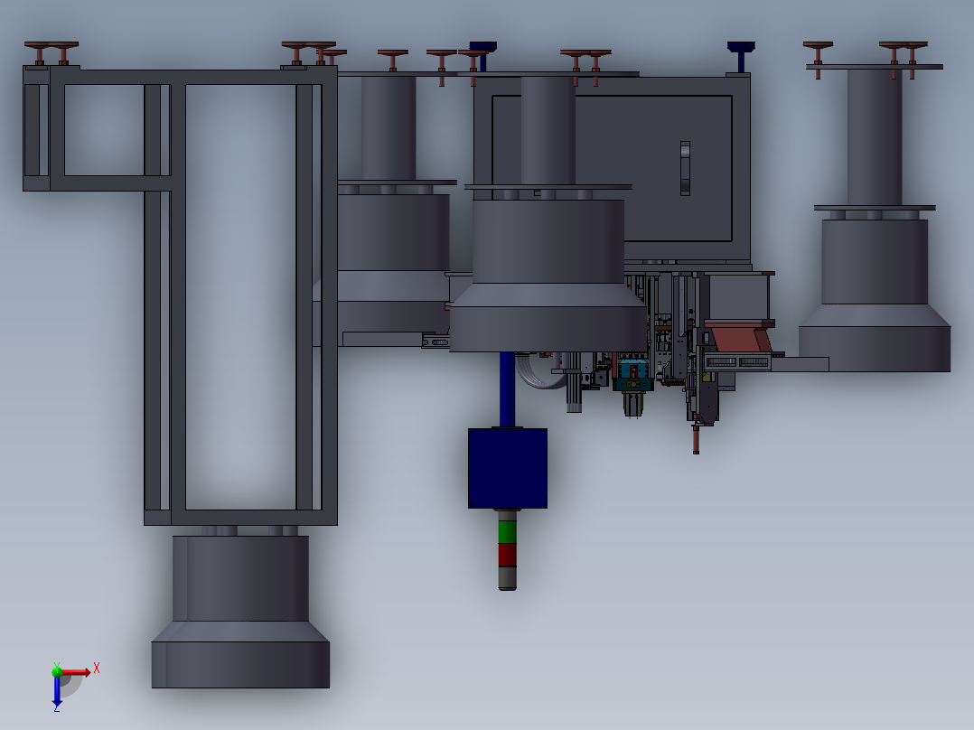 洗发水盖子组装机(STEP)俯视图