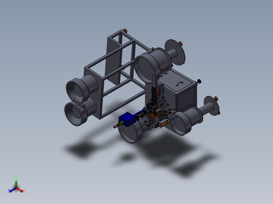 洗发水盖子组装机(STEP)正等轴测图