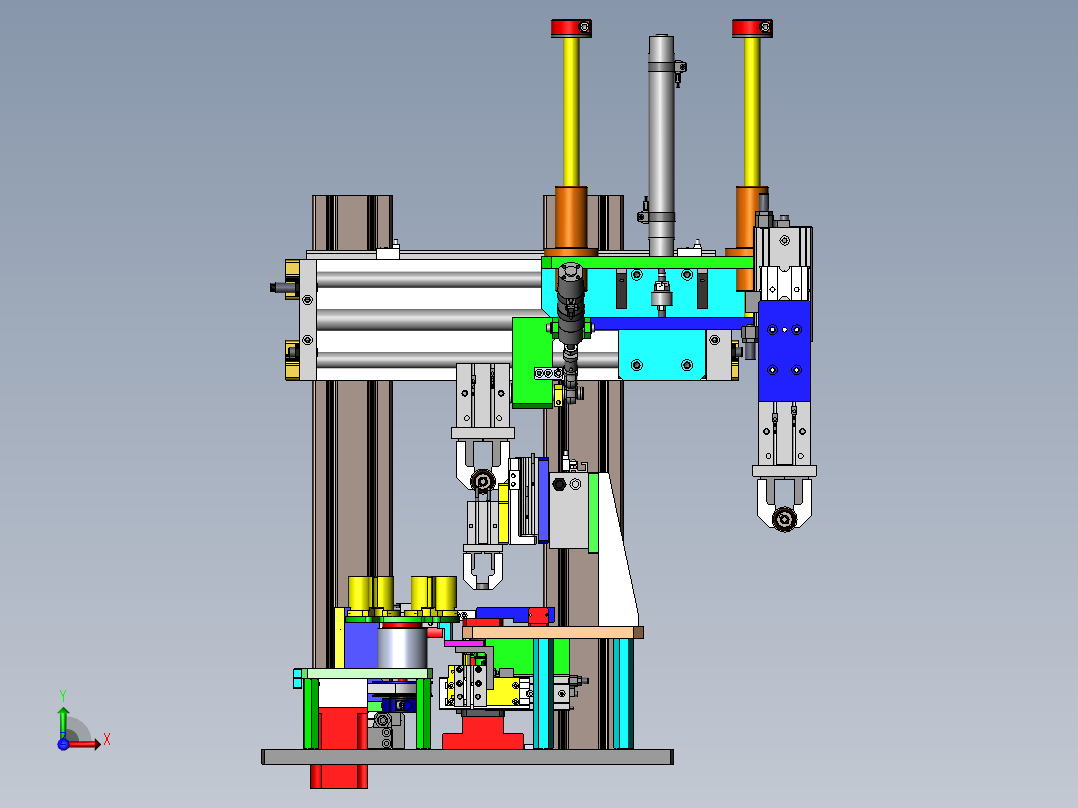 电机转子组装移栽机设备前视图