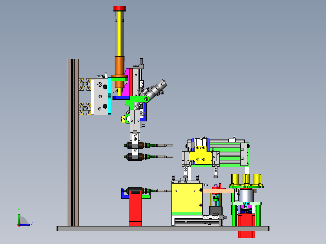 电机转子组装移栽机设备左视图