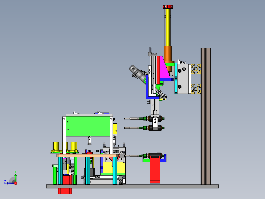 电机转子组装移栽机设备右视图