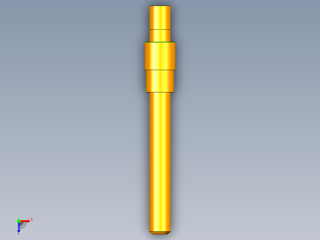 P018-三级减速器cad图纸及三维UG建模俯视图