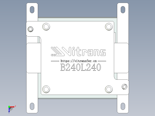 顶升定位240×240mm俯视缩略图