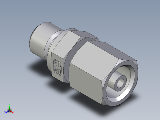 卡套式工业通用硬管接头EO_Standpipe_connector_EVGE06SMEDCF正等轴测缩略图