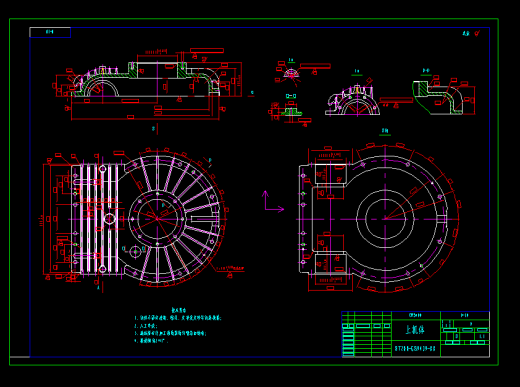 CWS400蜗轮蜗杆减速机图纸=====J5==15元缩略图
