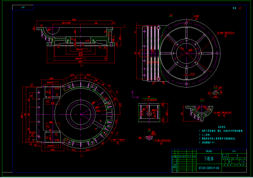 CWS400蜗轮蜗杆减速机图纸=====J5==15元缩略图
