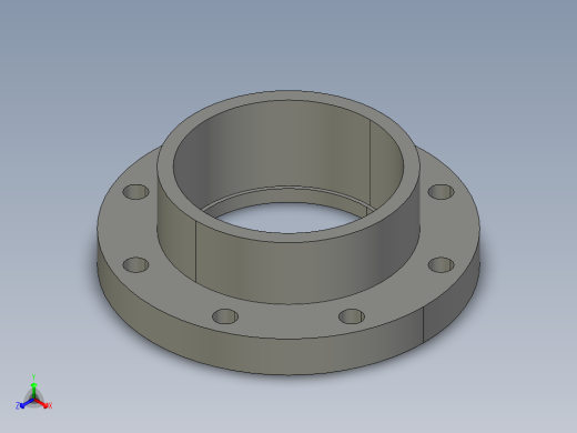 船舶管路系统SeaCor_Flange Vanstone_SOC_37J154060_6in正等轴测缩略图