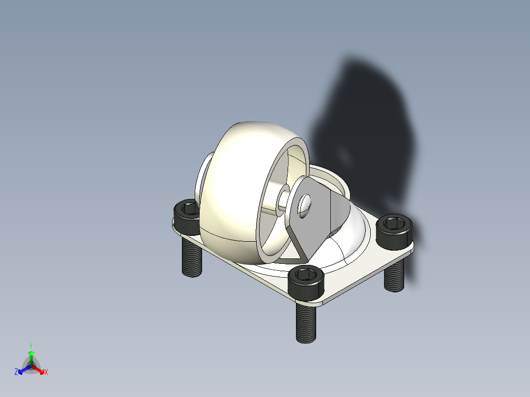 万向轮正等轴测图
