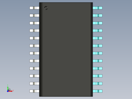 元器件3D封装SOIC24X47前视缩略图