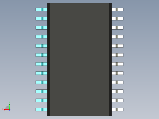 元器件3D封装SOIC24X47后视缩略图