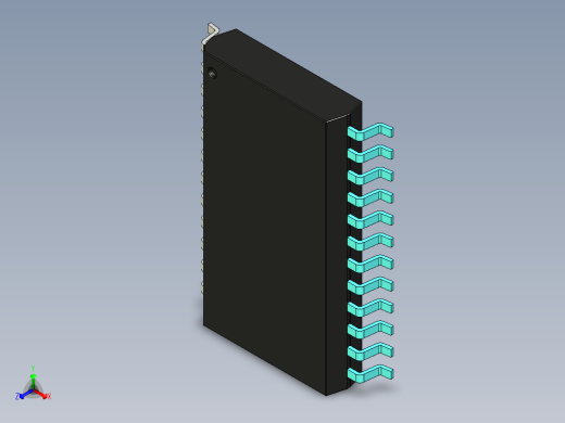 元器件3D封装SOIC24X47正等轴测缩略图