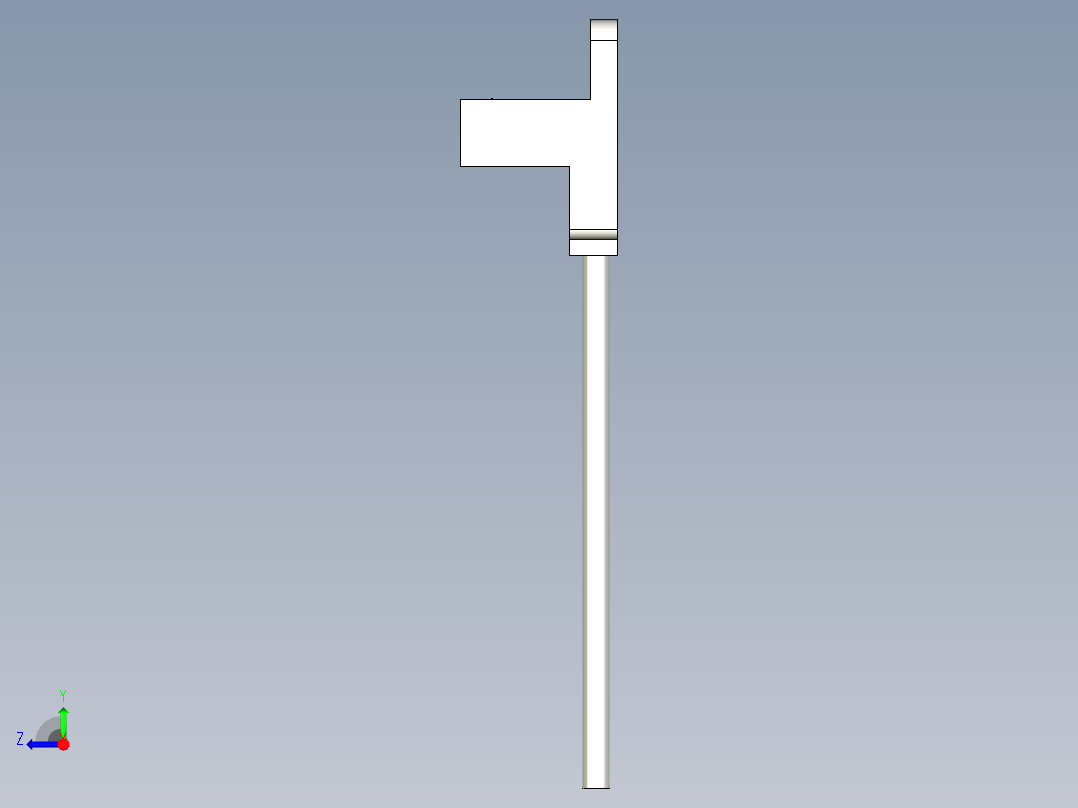 槽型光电传感器LU-Y45_3D右视图