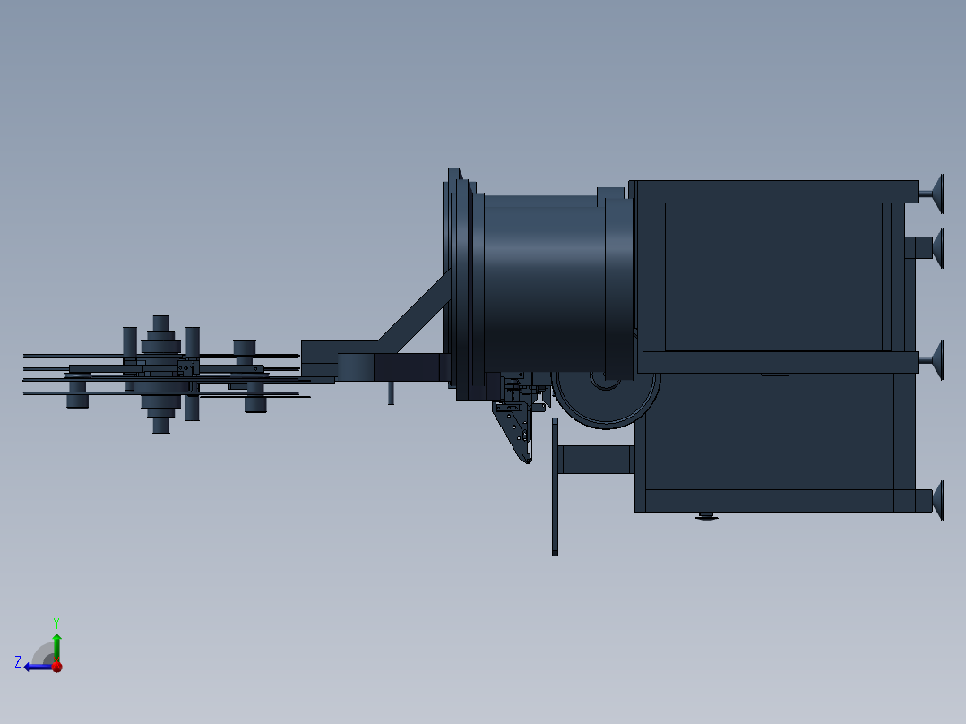 SIM卡自动成型机(熔焊机)右视图