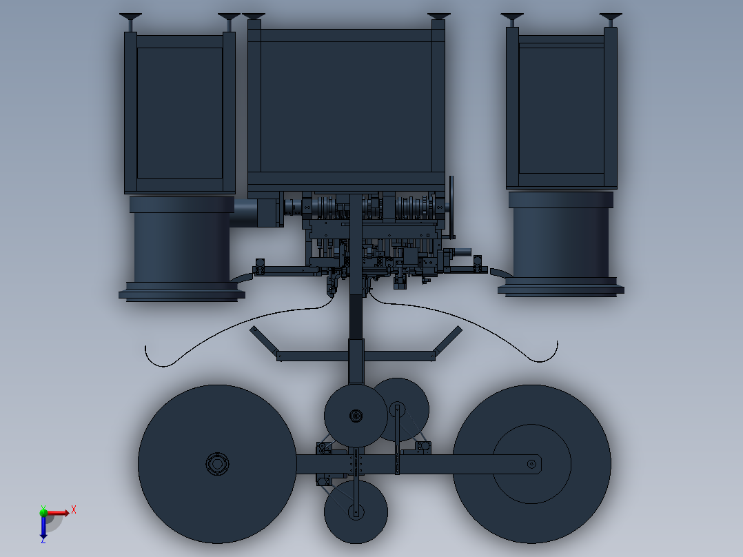 SIM卡自动成型机(熔焊机)俯视图