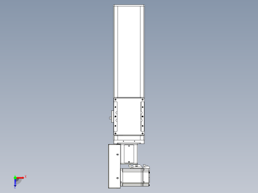 同步带全封闭直线模组TPA-HCB-105D-90-L250-ML-C-P20-N3俯视缩略图