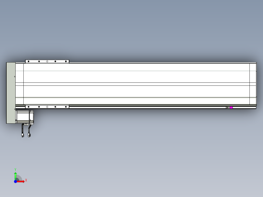 VF丝杆传动-一般环境VF27-Lxx-C-S1100-BL-ZP75-C3前视缩略图