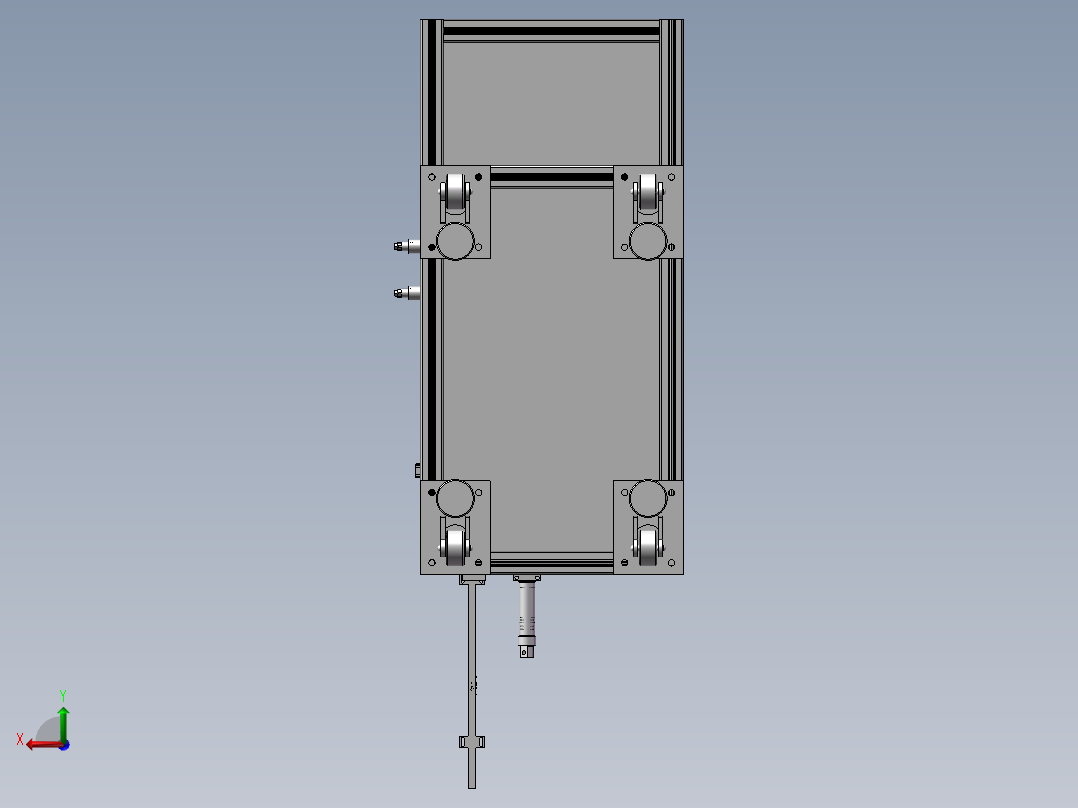 连接器自动组装螺丝机后视图