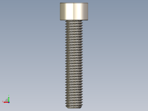 Screw_DIN_912_M10x50F_A2.STEP公制内六角螺钉后视缩略图
