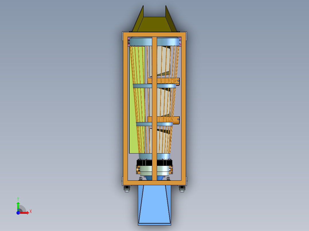 分拣机3D 装配图 部分零件图前视图