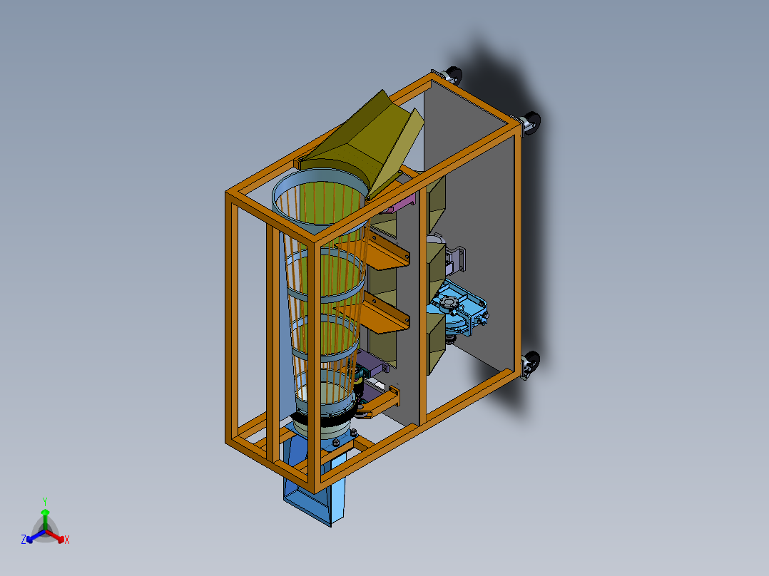 分拣机3D 装配图 部分零件图正等轴测图