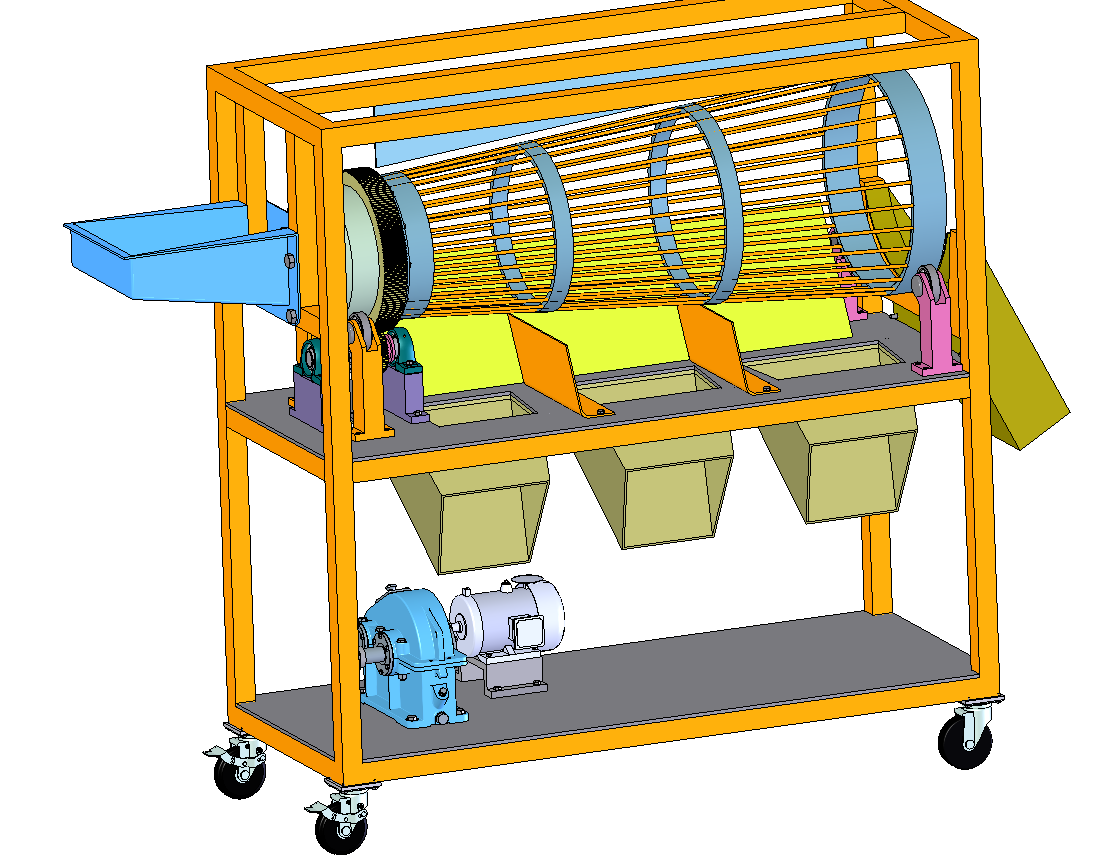 分拣机3D 装配图 部分零件图