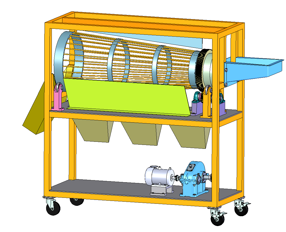 分拣机3D 装配图 部分零件图